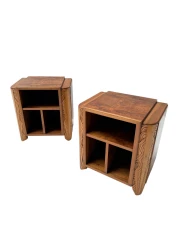 Two Art Deco Cabinets or Bed Side Tables, 1930s